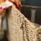 Household Essentials Seagrass & Corn Husk Wicker Stair Basket